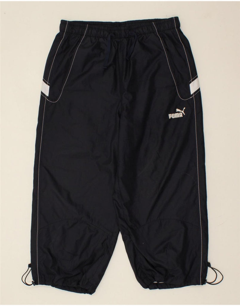 PUMA Boys Capri Tracksuit Trousers Joggers 15-16 Years Large  Navy Blue Vintage Puma and Second-Hand Puma from Messina Hembry 