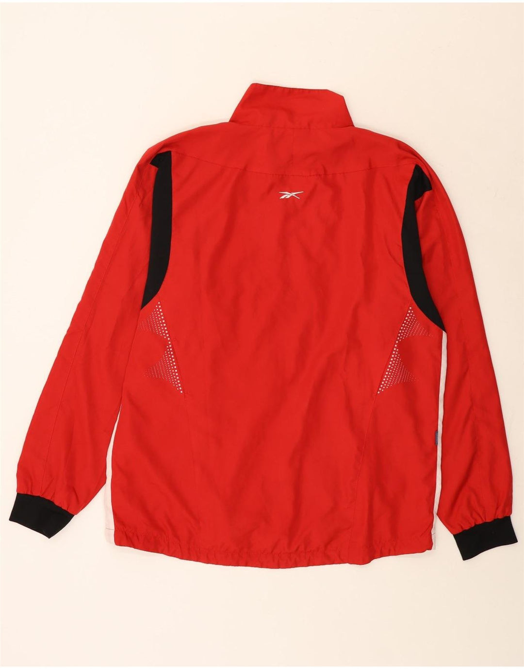 Reebok Mens Rain Jacket UK 42 XL Red Colourblock Polyester
