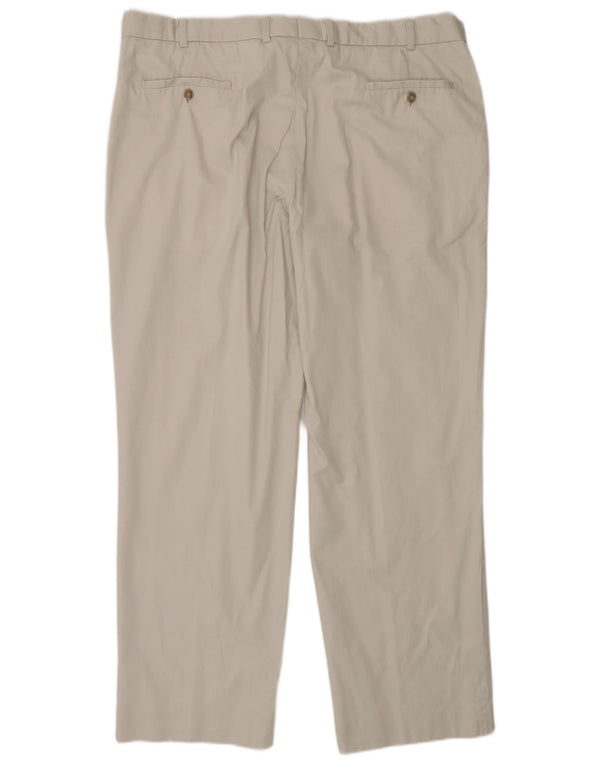 Marks & Spencer Mens Straight Suit Trousers W38 L29 Grey Cotton