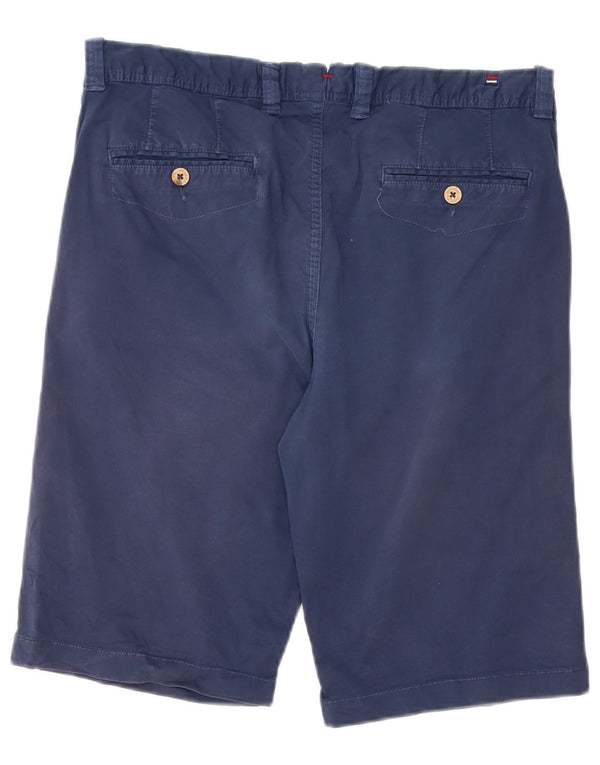 Vintage Mens Chino Shorts W33 Medium Navy Blue Cotton