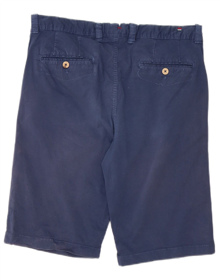 Vintage Mens Chino Shorts W33 Medium Navy Blue Cotton