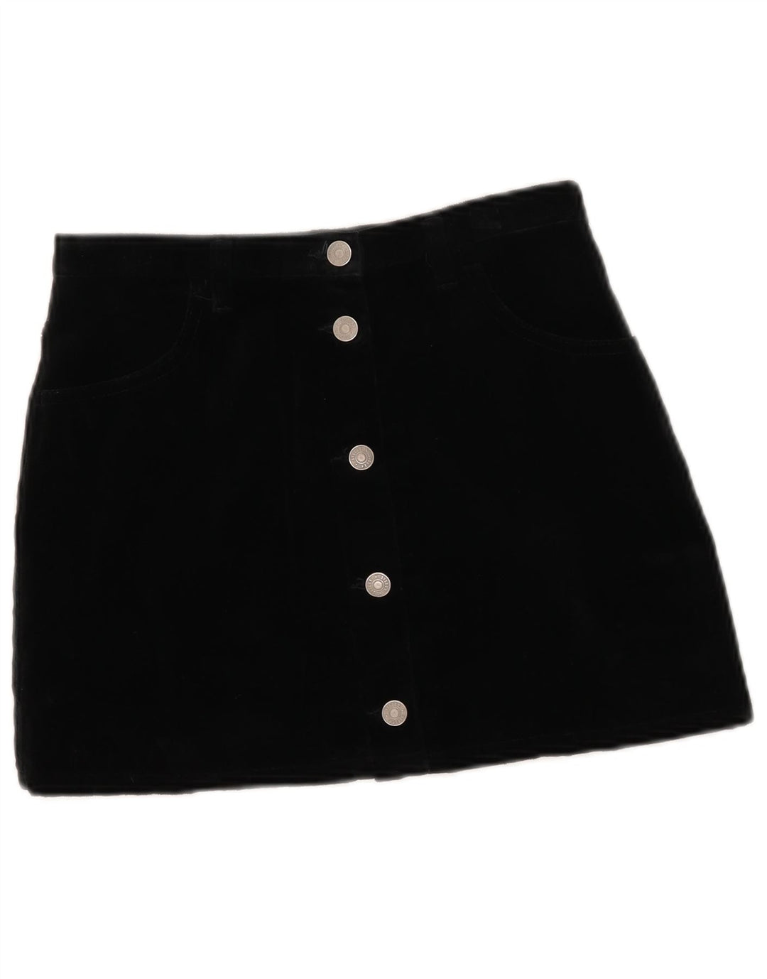 Sisley Womens Mini Skirt IT 42 Medium W27 Black Cotton