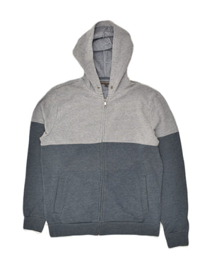 トップス 80s- Banana Republic sweatshirt BANANA REPUBLIC Mens Zip Hoodie Sweater Medium Grey Colourblock