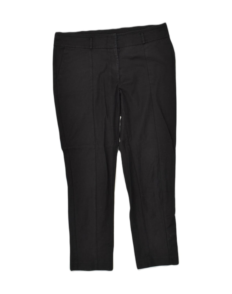 OASIS Womens Slim Chino Trousers UK 14 Large W34 L26  Black Cotton | Vintage Oasis | Thrift | Second-Hand Oasis | Used Clothing | Messina Hembry 