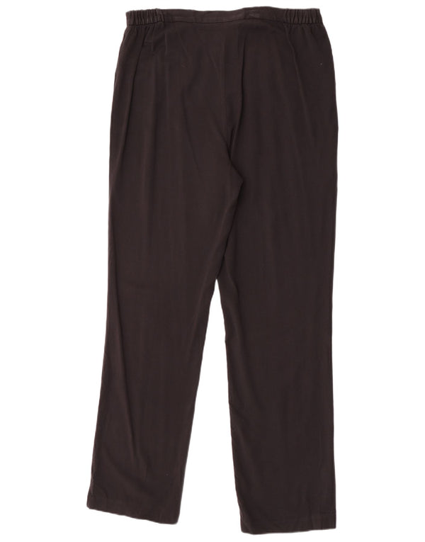 Marks & Spencer Womens Slim Casual Trousers UK 14 Large W32 L32 Black