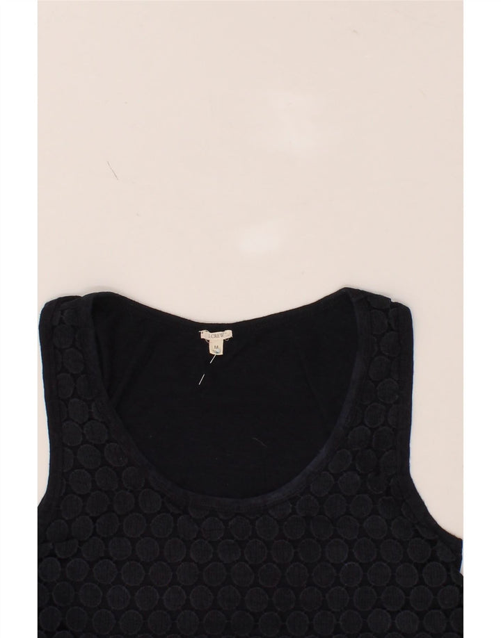 J. CREW Womens Vest Top UK 12 Medium Navy Blue Cotton Vintage J. Crew and Second-Hand J. Crew from Messina Hembry 