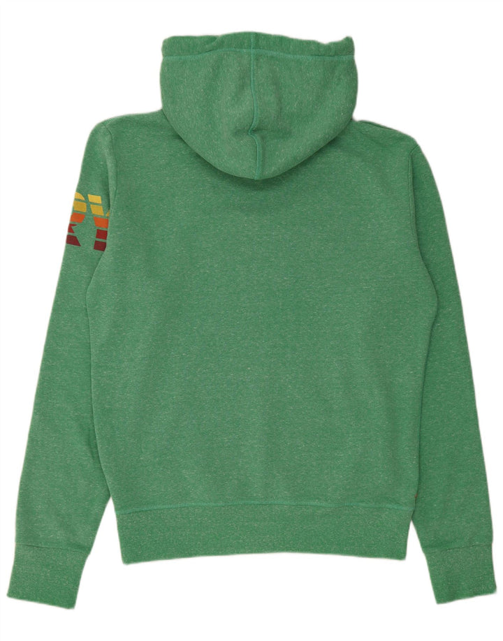 Superdry Mens Graphic Hoodie Jumper Medium Green Cotton