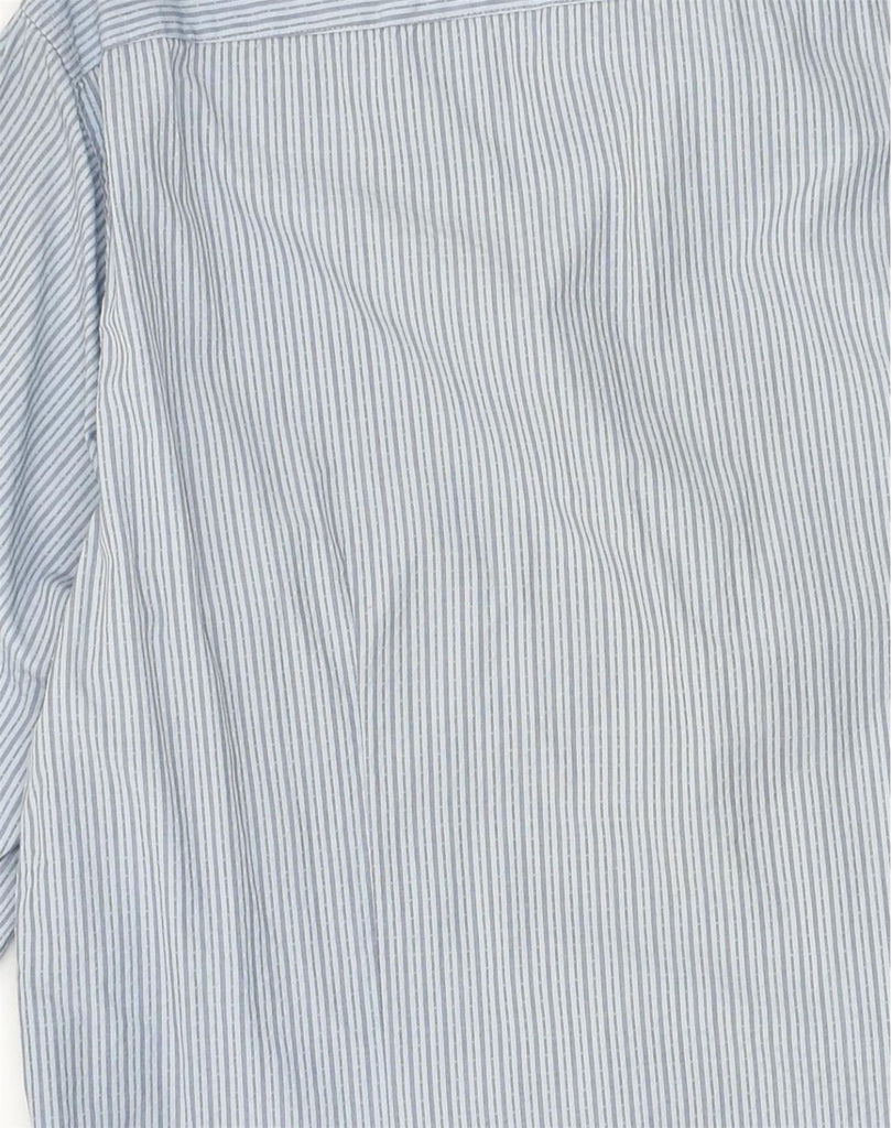 HUGO BOSS Mens Shirt Large Blue Striped Cotton | Vintage Hugo Boss | Thrift | Second-Hand Hugo Boss | Used Clothing | Messina Hembry 