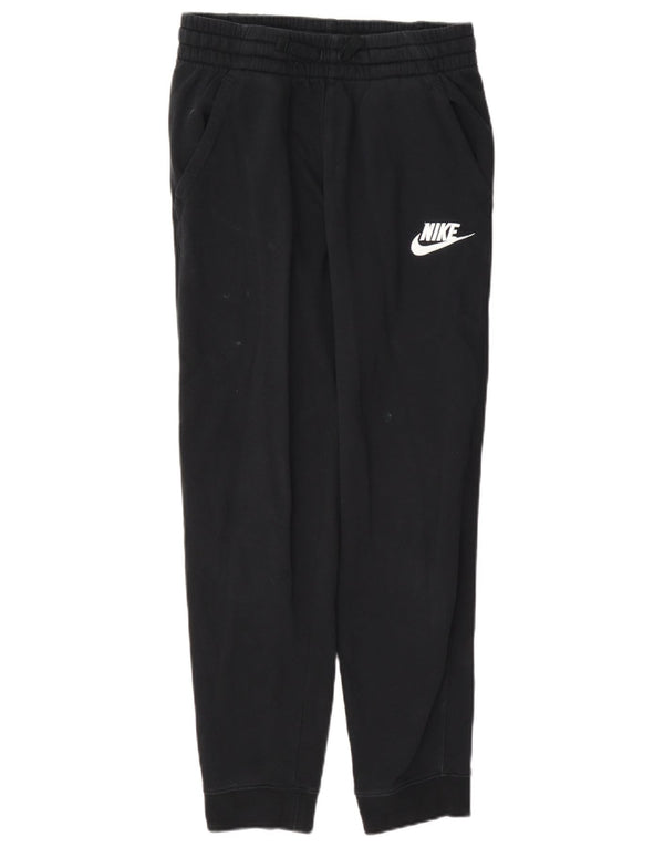 Nike Boys Tracksuit Trousers Joggers 12-13 Years Large Black Cotton