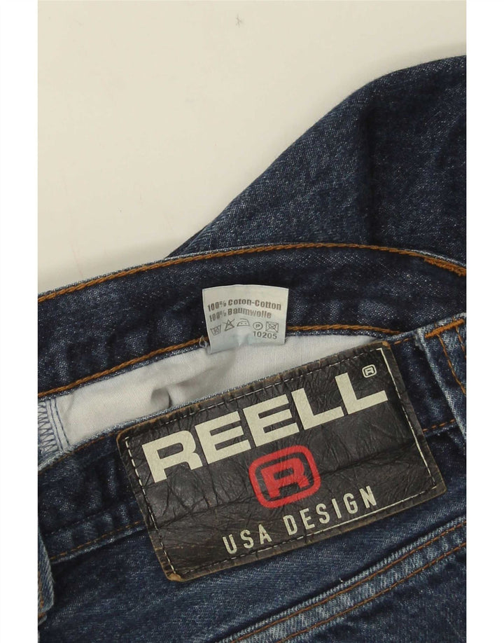 Vintage Mens Denim Shorts W38 XL Blue Cotton