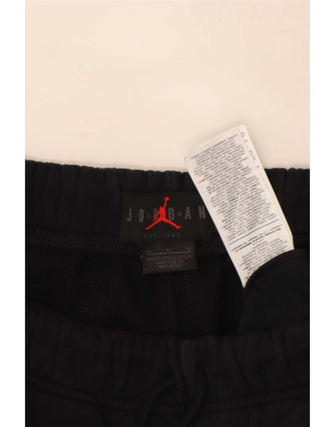 Jordan Mens Graphic Tracksuit Trousers Joggers Medium Black Cotton