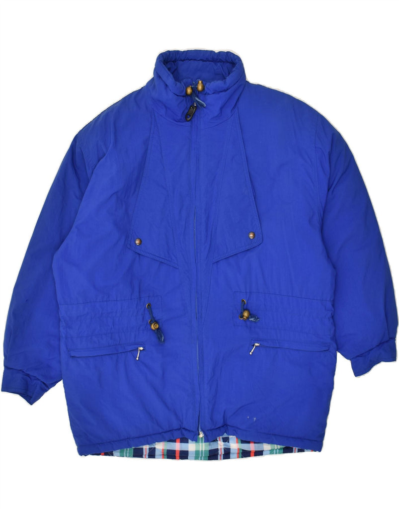 VINTAGE Mens Padded Jacket UK 40 Large Blue Vintage Vintage and Second-Hand Vintage from Messina Hembry 