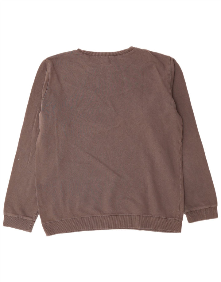 Diesel Mens Graphic Sweatshirt Jumper Small Grey Colourblock