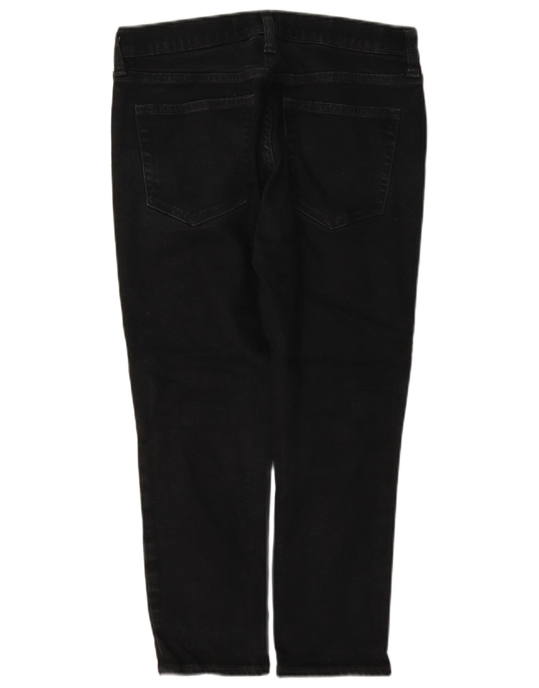 Gap Womens Girlfriend Cropped Jeans W27 L23 Black Cotton