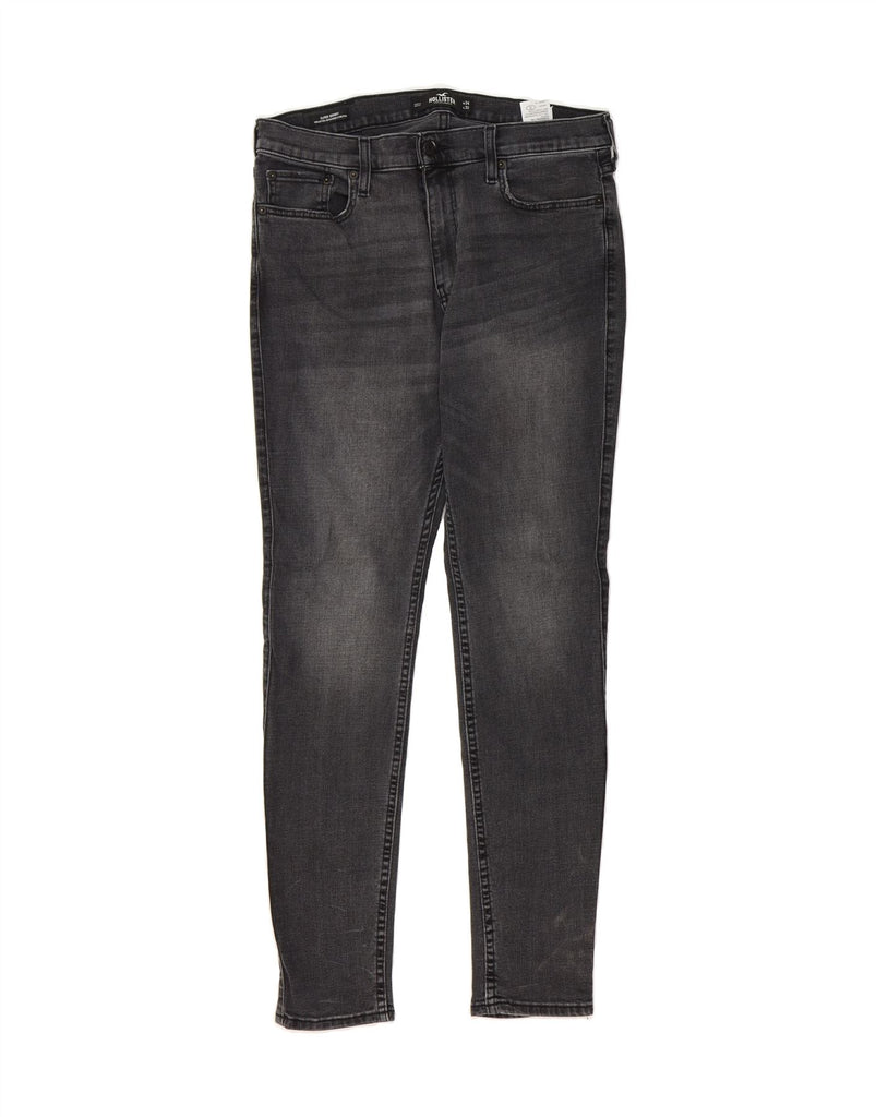 HOLLISTER Mens Super Skinny Jeans W34 L32 Black Cotton Vintage Hollister and Second-Hand Hollister from Messina Hembry 