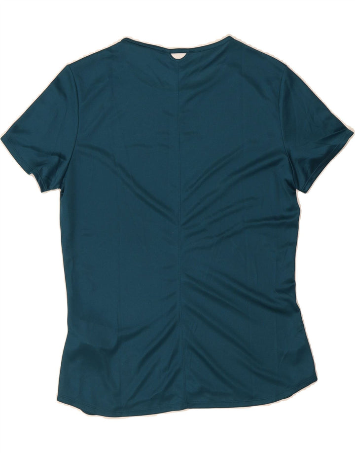 ADIDAS Womens Climacool T-Shirt Top UK 12/14 Medium Blue Polyester Vintage Adidas and Second-Hand Adidas from Messina Hembry 