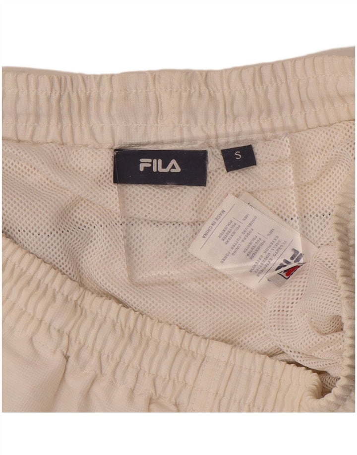 FILA Mens Sport Shorts Small  White Polyester