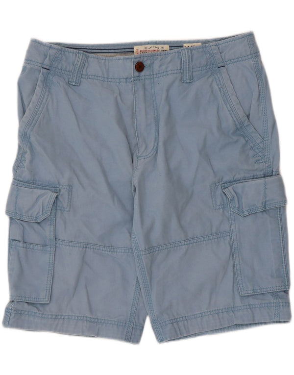 Fat Face Mens Regular Fit Cargo Shorts W34 Large Blue Cotton