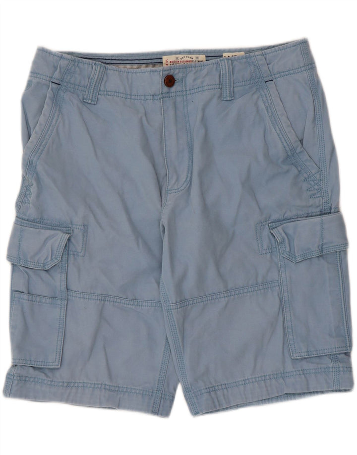 Fat Face Mens Regular Fit Cargo Shorts W34 Large Blue Cotton