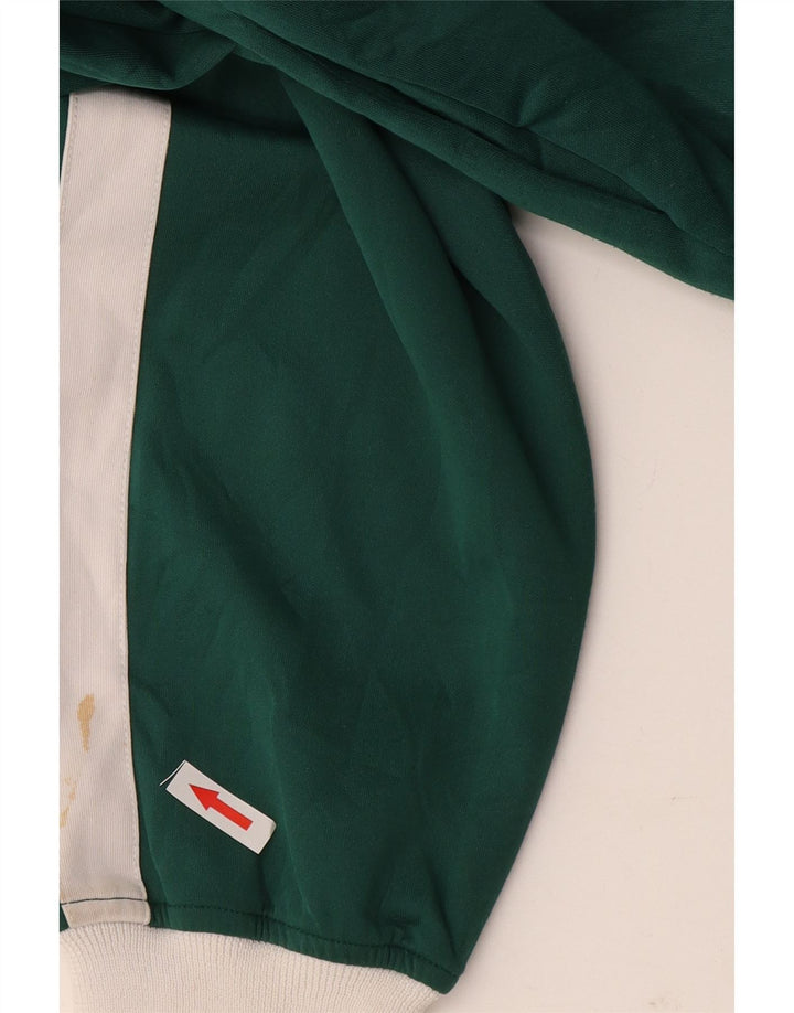 Zara Womens Tracksuit Top Jacket UK 10 Small Green Colourblock Polyester