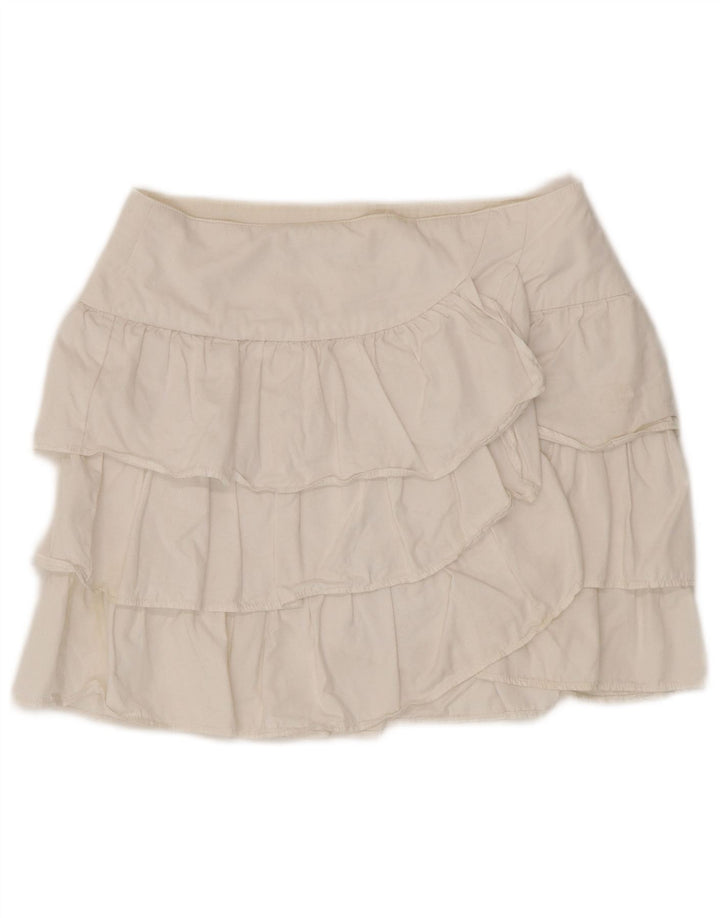 Zara Womens Tiered Skirt XS W24  White