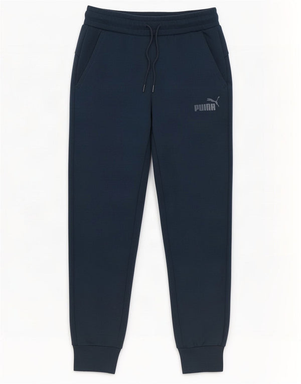Puma Mens Tracksuit Trousers Joggers Small Navy Blue Cotton