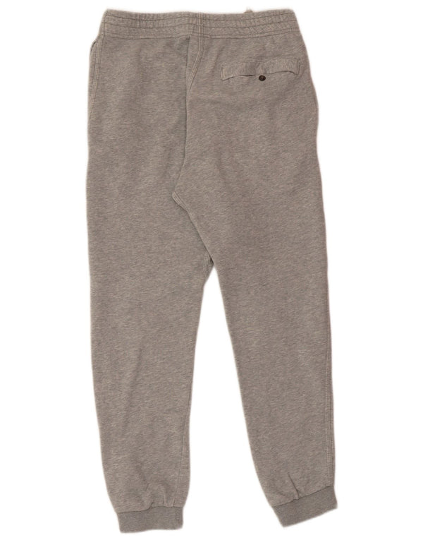 NIKE Mens Tracksuit Trousers Joggers Small Grey Cotton