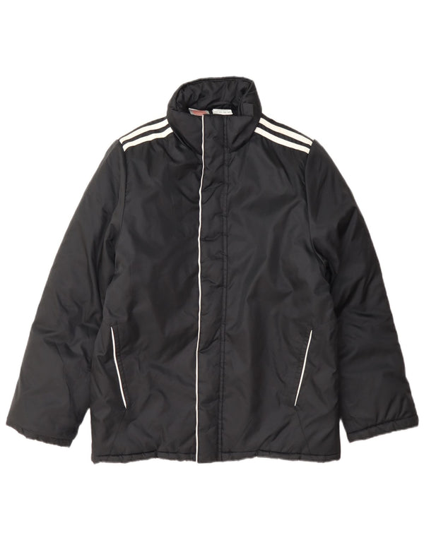 Adidas Boys Padded Jacket 11-12 Years Black Nylon