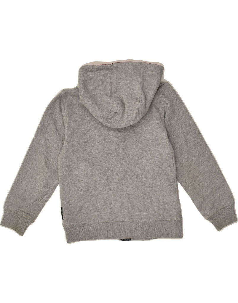 ARMANI JUNIOR Boys Zip Hoodie Sweater 7-8 Years Grey Cotton | Vintage Armani Junior | Thrift | Second-Hand Armani Junior | Used Clothing | Messina Hembry 