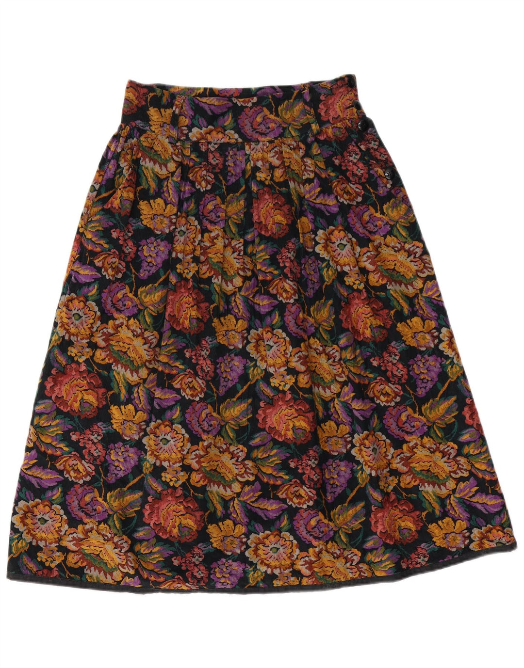 VINTAGE Womens A-Line Skirt W28 Medium Multicoloured Floral