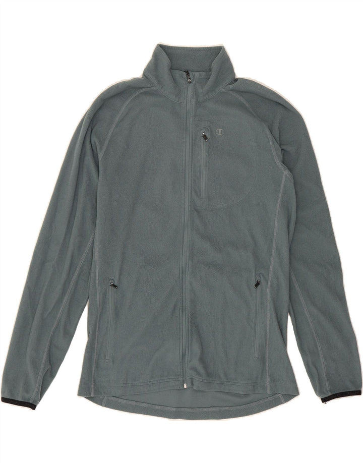 CHAMPION Mens Fleece Jacket UK 42 XL Blue Polyester Vintage Champion and Second-Hand Champion from Messina Hembry 