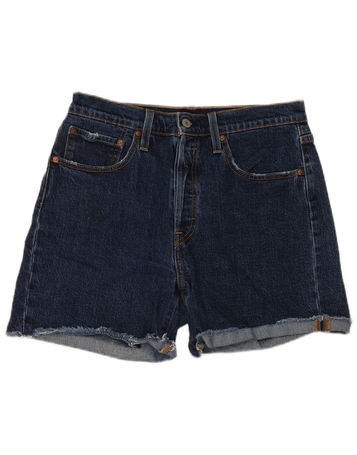 Levi's Womens 501 Denim Shorts W30 Medium Navy Blue Cotton