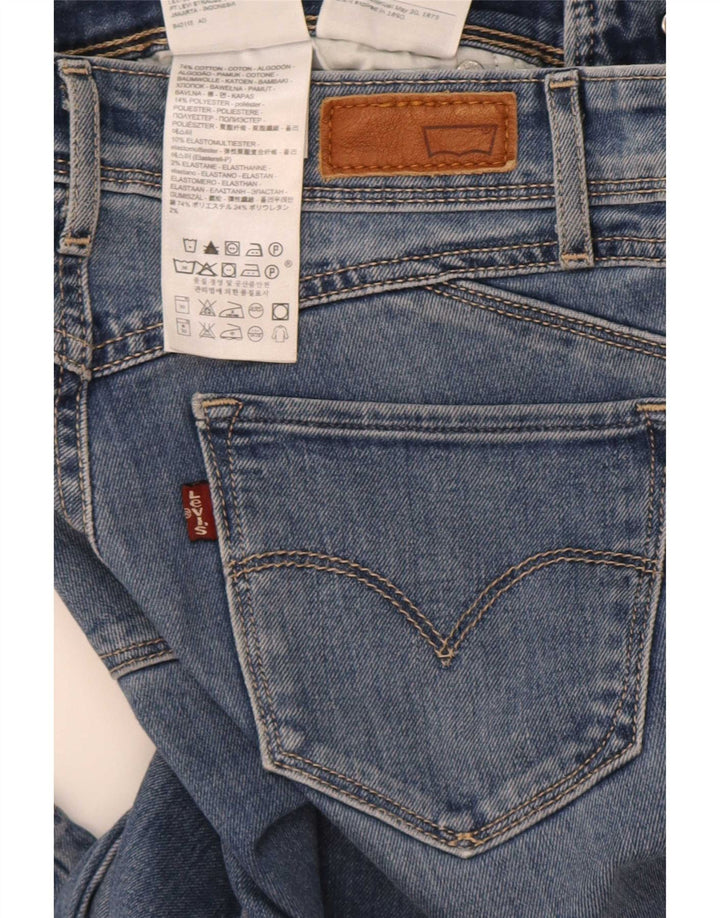 Levi's Womens Skinny Jeans W25 L34 Blue Cotton