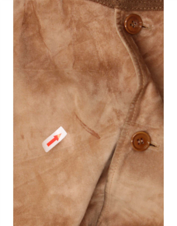 Vintage Mens Suede Jacket UK 38 Medium Brown