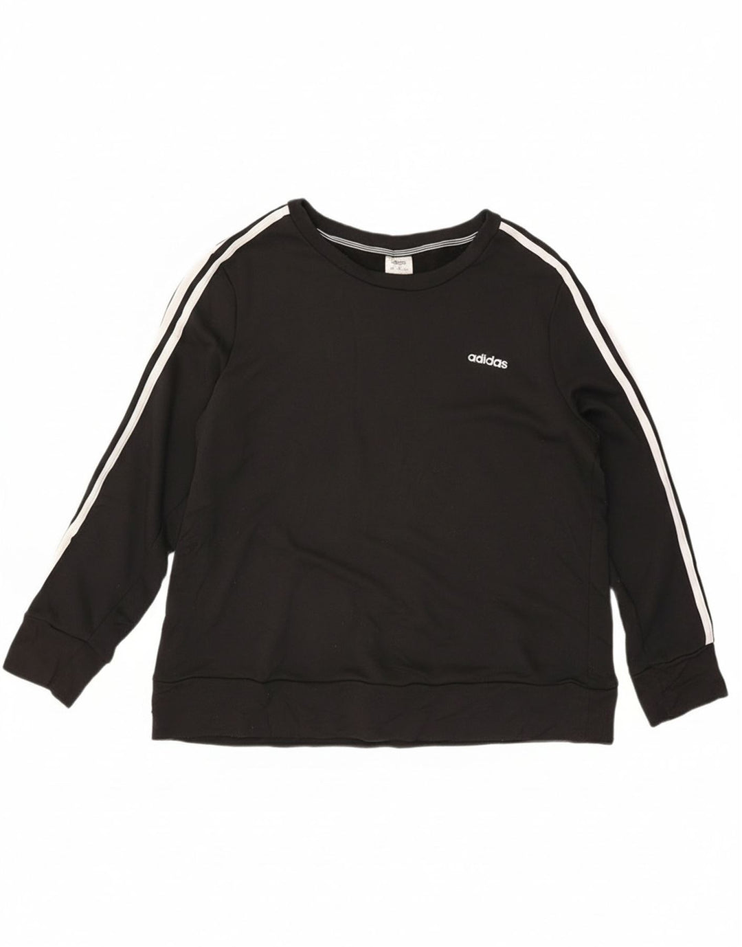 Adidas Womens Climalite Sweatshirt Jumper UK 20/22 XL Black Polyester