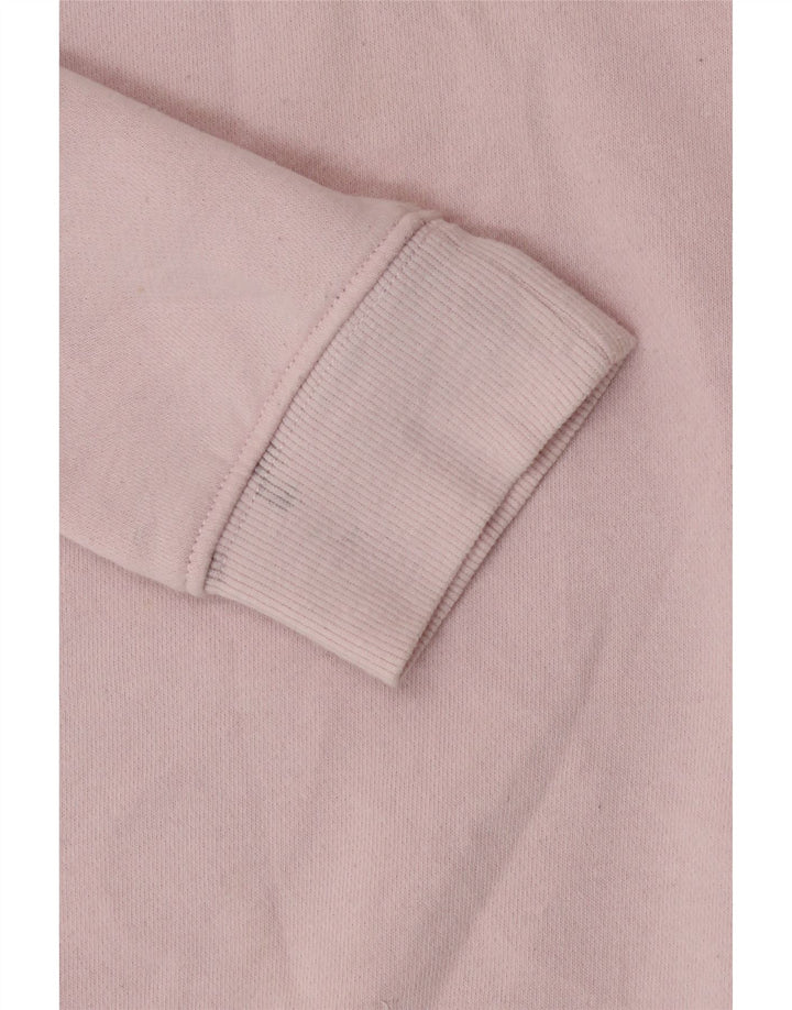 Volcom Womens Graphic Sweatshirt Jumper US 8 Medium Pink Cotton