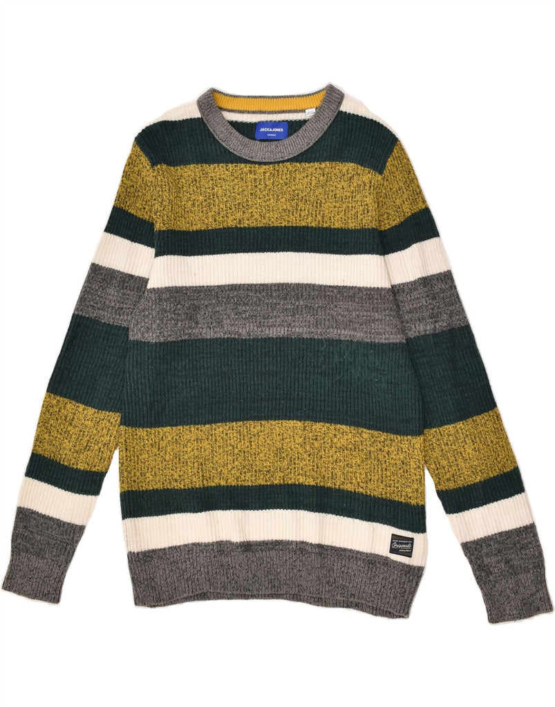 JACK & JONES Mens Originals Crew Neck Jumper Sweater Large Multicoloured | Vintage Jack & Jones | Thrift | Second-Hand Jack & Jones | Used Clothing | Messina Hembry 