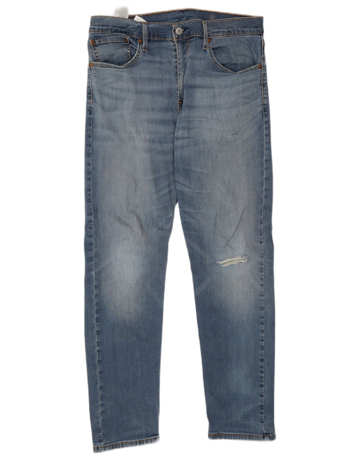 Levi's Mens 512 Distressed Slim Tapered Jeans W33 L30 Blue Cotton