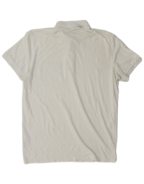Jack & Jones Mens Polo Shirt Small White Cotton