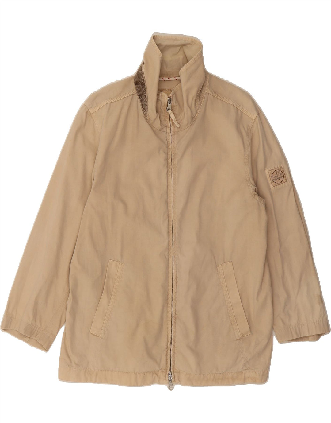 MURPHY & NYE Mens Utility Jacket UK 40 Large Beige Cotton Vintage Murphy & Nye and Second-Hand Murphy & Nye from Messina Hembry 
