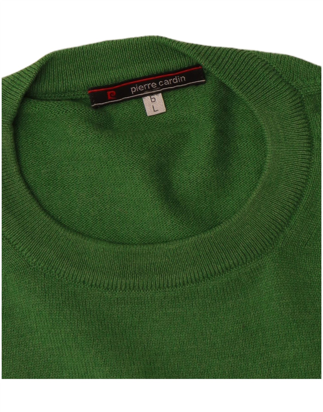 Pierre Cardin Mens Crew Neck Jumper Sweater Large Green