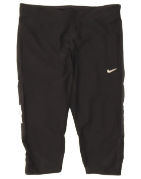 Nike Womens Dri Fit Capri Leggings UK 12 Medium Black