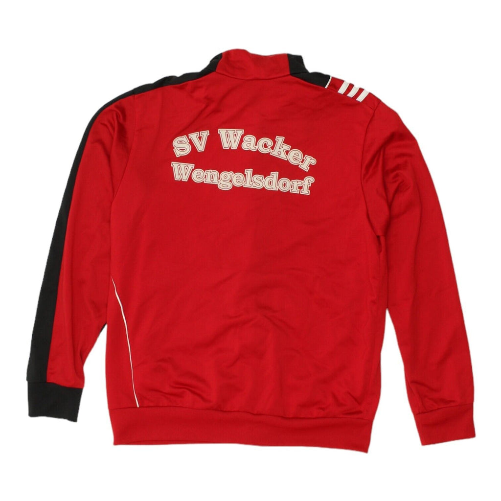 SV Wacker Wengelsdorf Adidas Mens Red Track Jacket | Football Sportswear VTG | Vintage Messina Hembry | Thrift | Second-Hand Messina Hembry | Used Clothing | Messina Hembry 