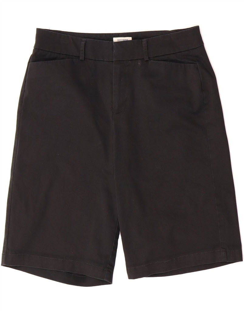 DOCKERS Womens Casual Shorts US 6 Medium W30  Black Cotton Vintage Dockers and Second-Hand Dockers from Messina Hembry 