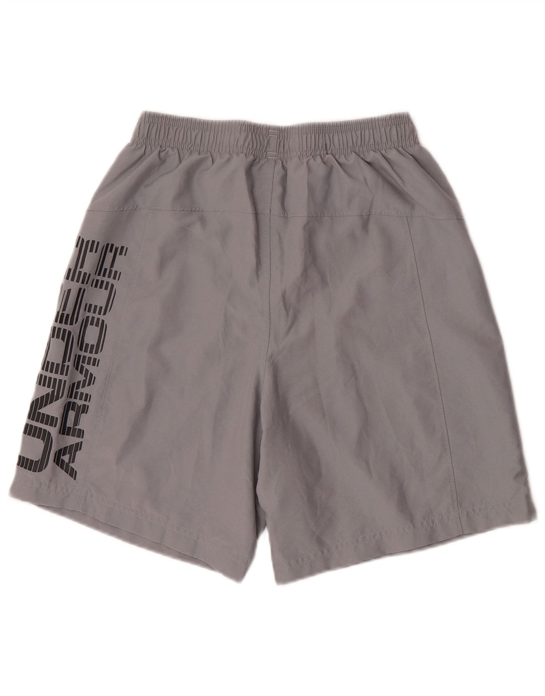 Under Armour Mens Heat Gear Graphic Sport Shorts Small  Grey Polyester