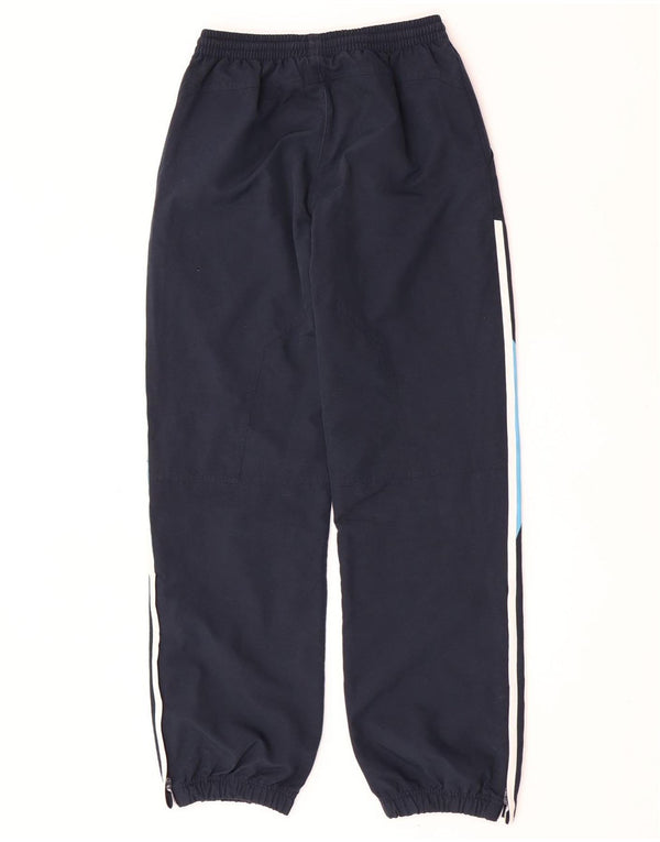 Adidas Boys Tracksuit Trousers Joggers 13-14 Years Navy Blue Colourblock