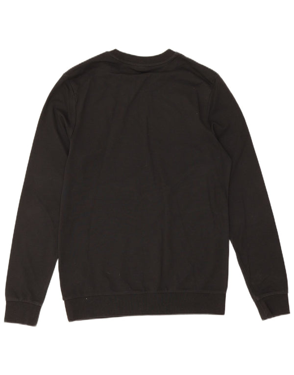 Hugo Boss Mens Graphic Sweatshirt Jumper Small Black Cotton