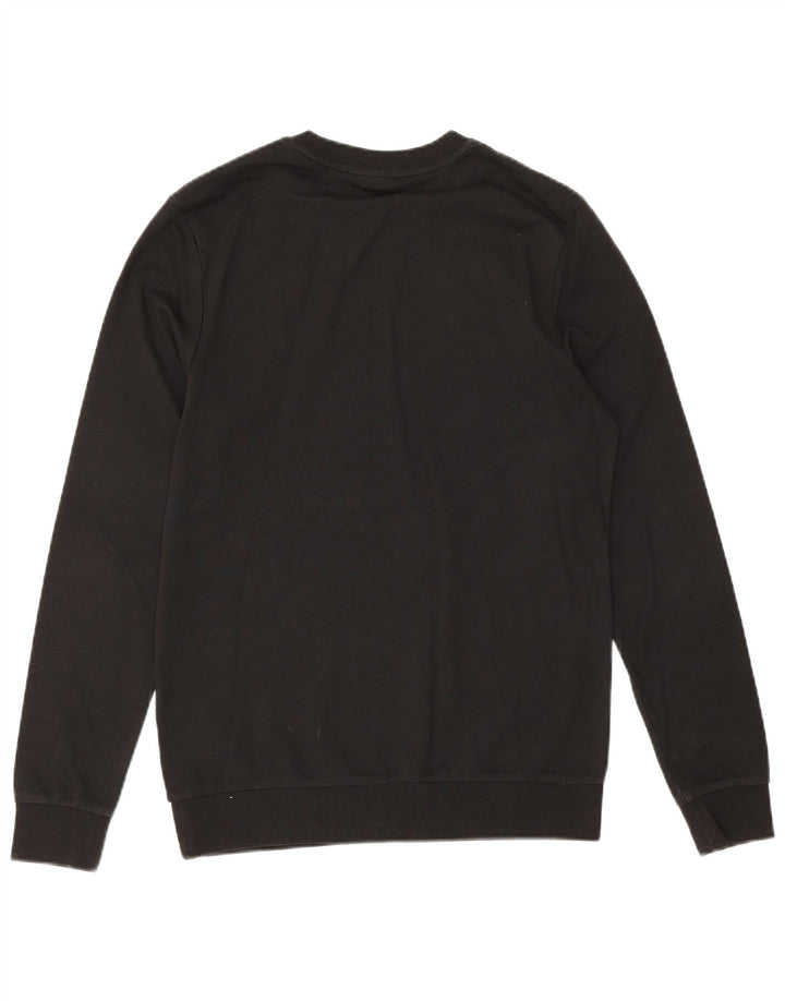 Hugo Boss Mens Graphic Sweatshirt Jumper Small Black Cotton