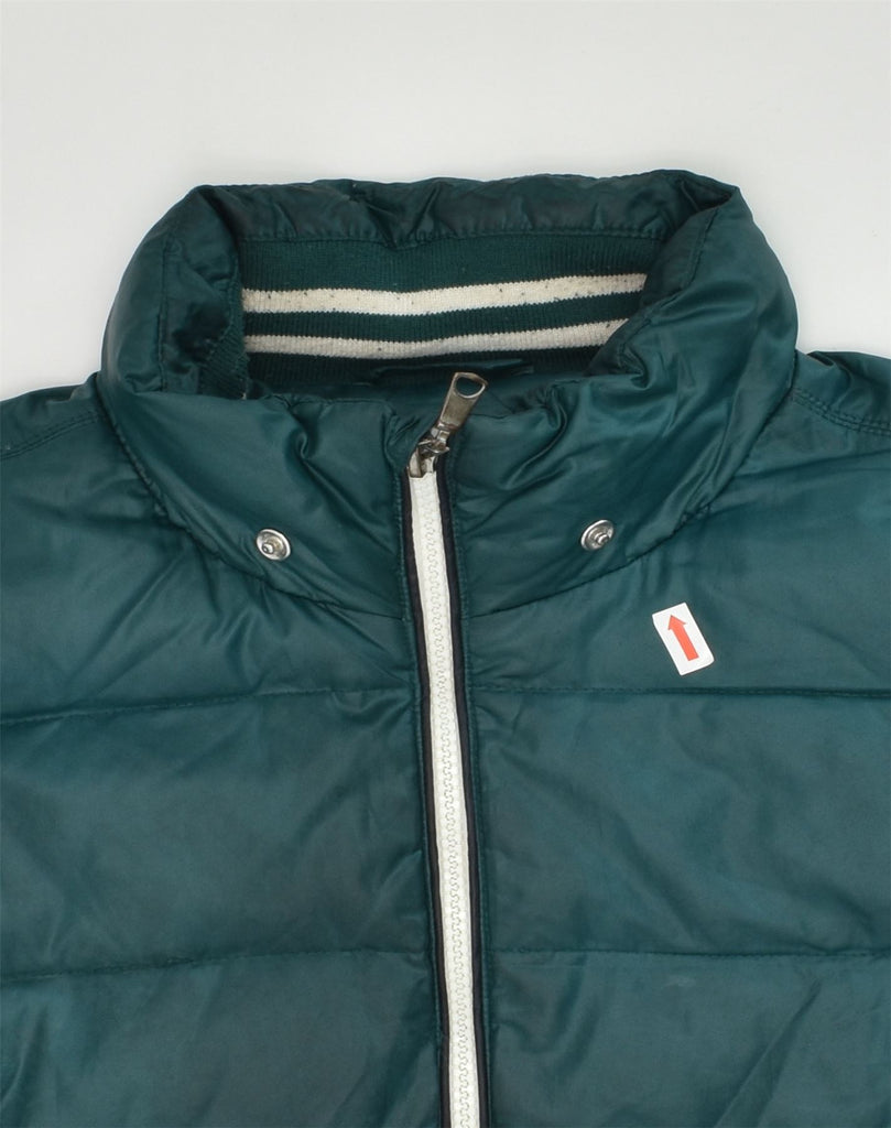 CHAMPION Boys Padded Jacket 9-10 Years Medium Green Polyester | Vintage Champion | Thrift | Second-Hand Champion | Used Clothing | Messina Hembry 