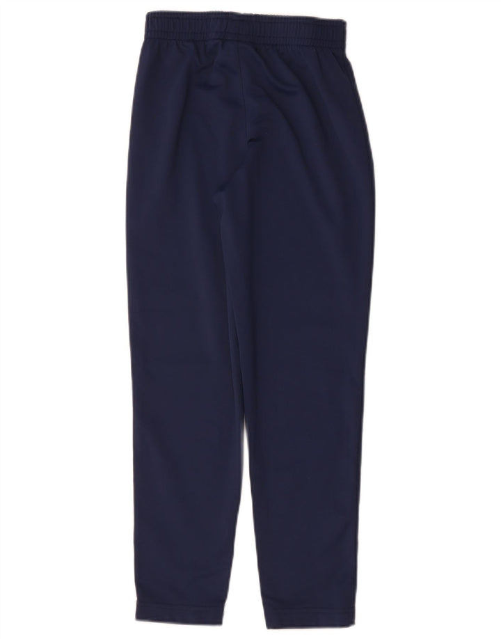 Nike Boys Tracksuit Trousers 8-9 Years Small Navy Blue Polyester